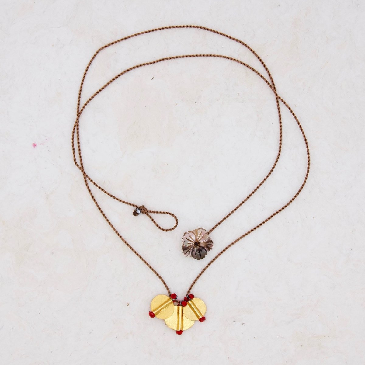 Three Circle "Good Fortune" Talisman Necklace