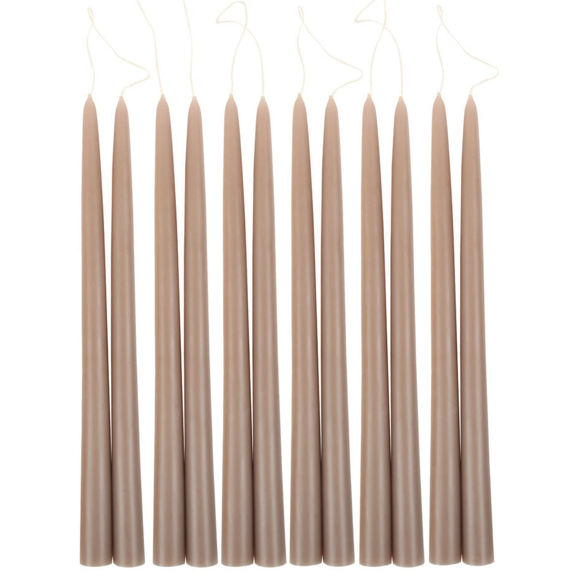 12" Taper Candles - Greige - KESTREL