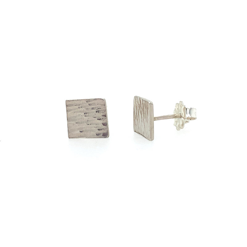 Hammered Square SS Studs