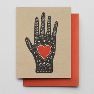 Heart in Hand Card - KESTREL