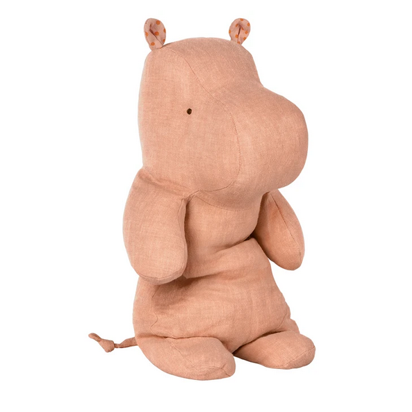 Medium Stuffed Hippo, Rose