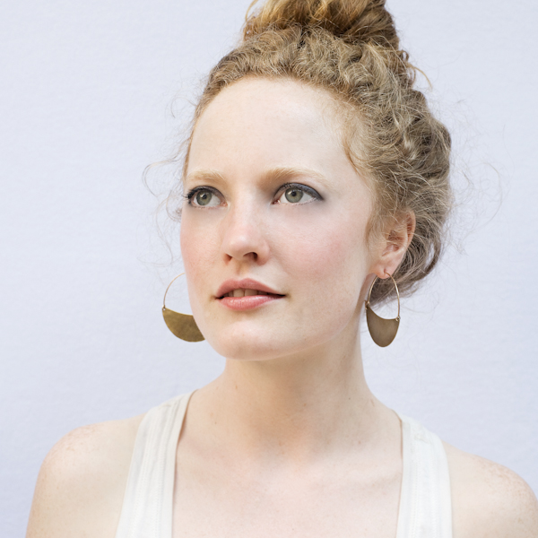 Brass Crescent Hoops