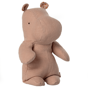Small Stuffed Hippo - Rose