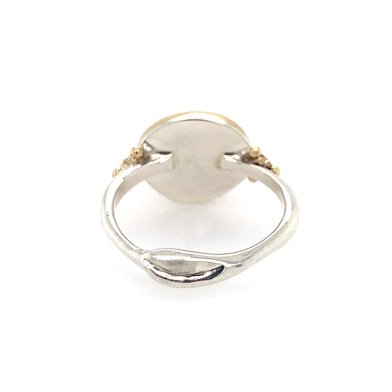 Lapis Ring with Diamonds