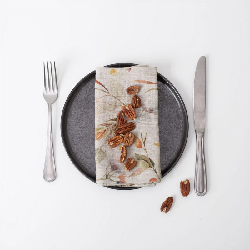 Linen Napkins - Set/2 - Leaves