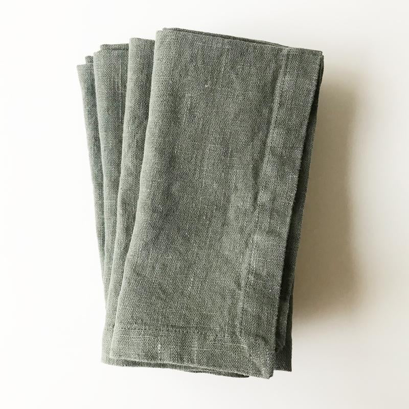 Linen Napkins - Set/2 - Forest Green
