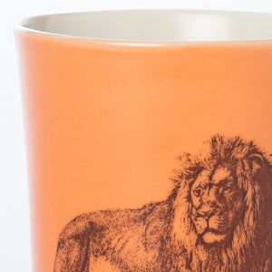12oz Porcelain Animal Tumbler (Lion) - KESTREL