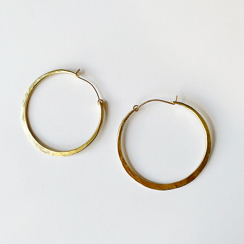 Satomi Brass Luna Hoop