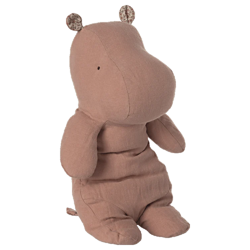 Medium Stuffed Hippo - Rose