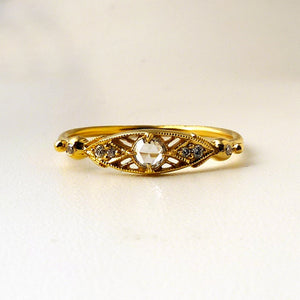 14k Minima Diamond Ring