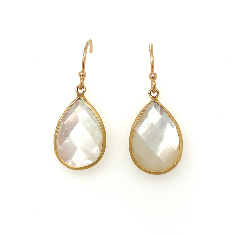 Mother Of Pearl Teardrop Earrings