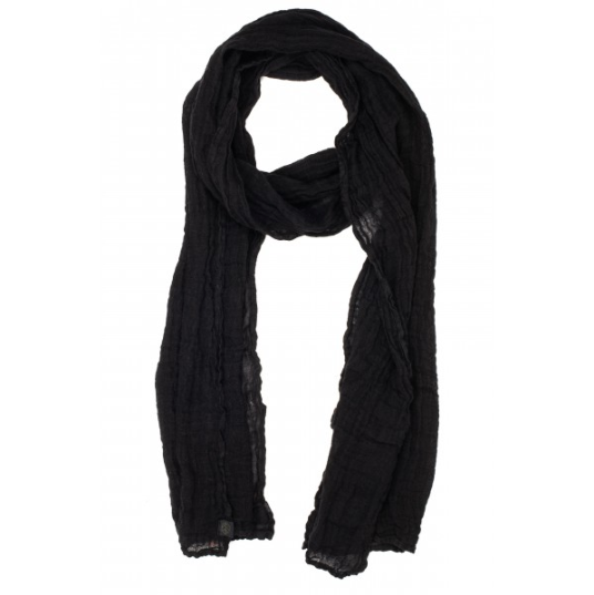 Linen Scarf - Noir