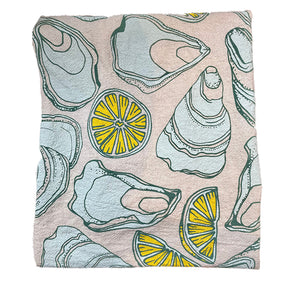 Oysters + Lemons Tea Towel