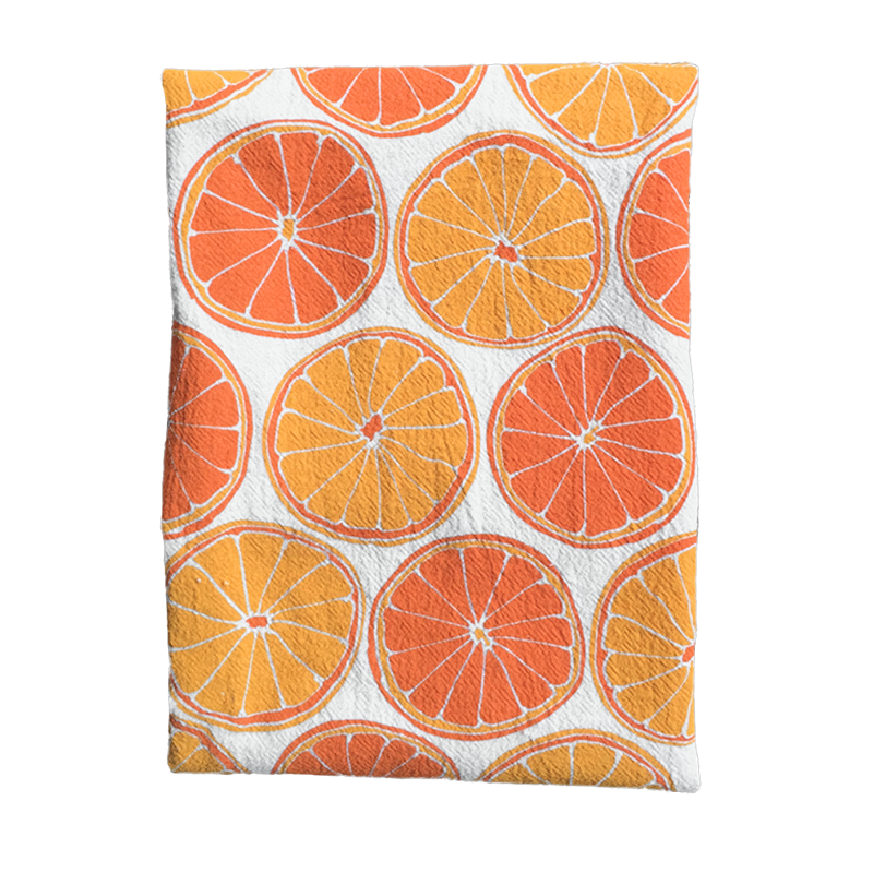 Oranges Tea Towel
