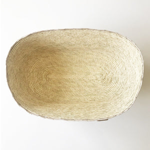 Small Oval Palm Basket - Arena Stripe