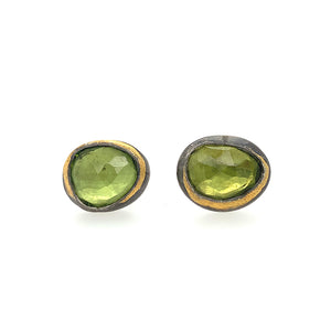 Peridot Fold Studs