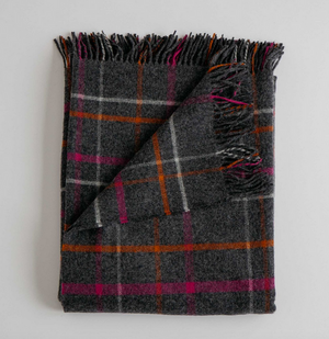 Merino Lambswool Throw - Plaid/Multi - KESTREL