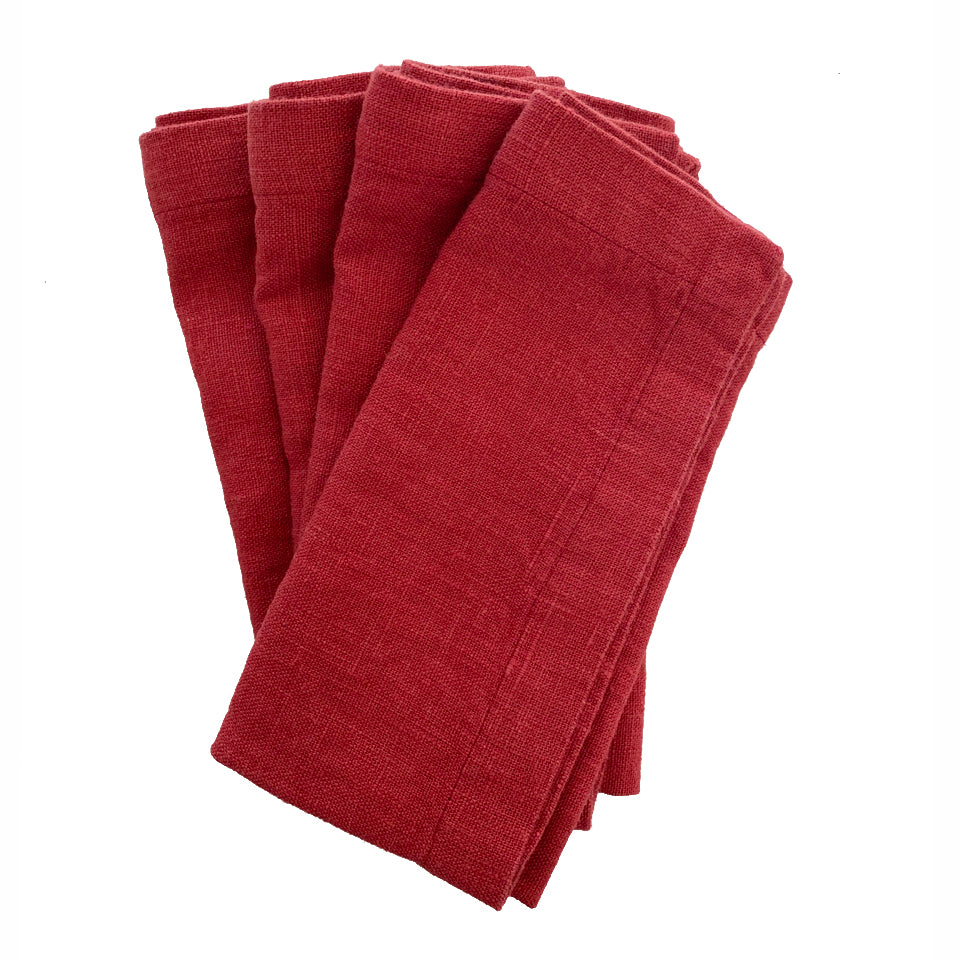 Linen Napkins - Set/2 - Red Pear
