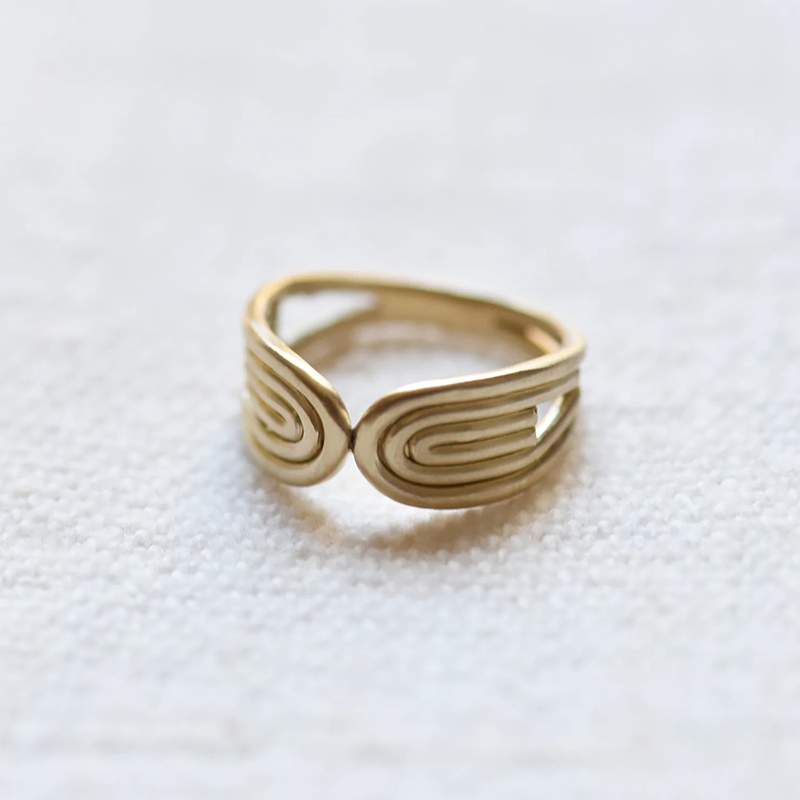 Arch Deco Brass Ring