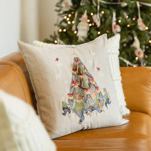 Rocking Christmas Tree Pocket Pillow