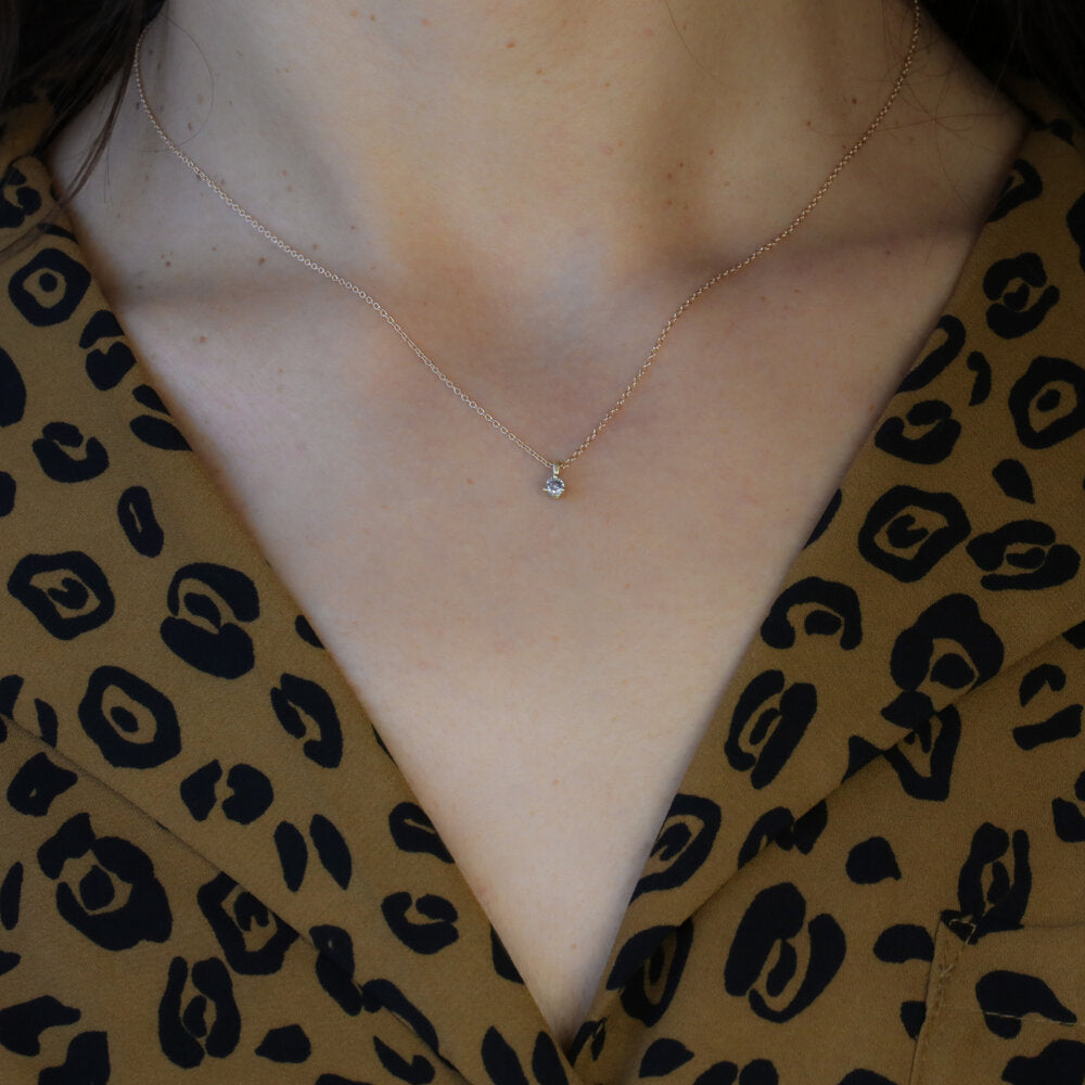 SALE - 14k Salt & Pepper Diamond Necklace