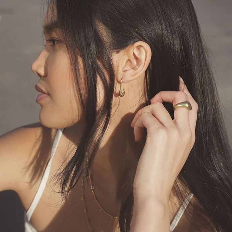 Sterling Safety Pin Earrings