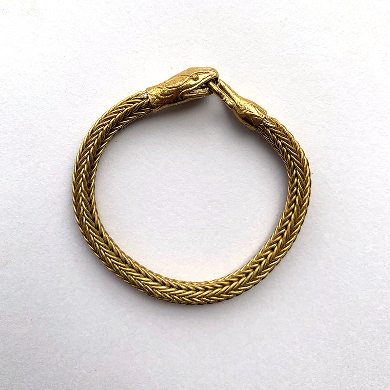 Serpent Bracelet - Brass