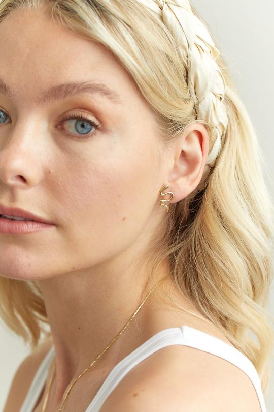 Brass Serpent Studs - KESTREL