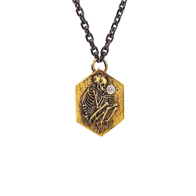 14k Shallow Grave Pendant Necklace