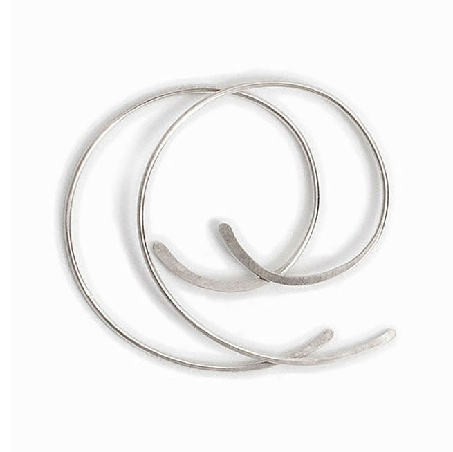 Large SS Spiral Hoops