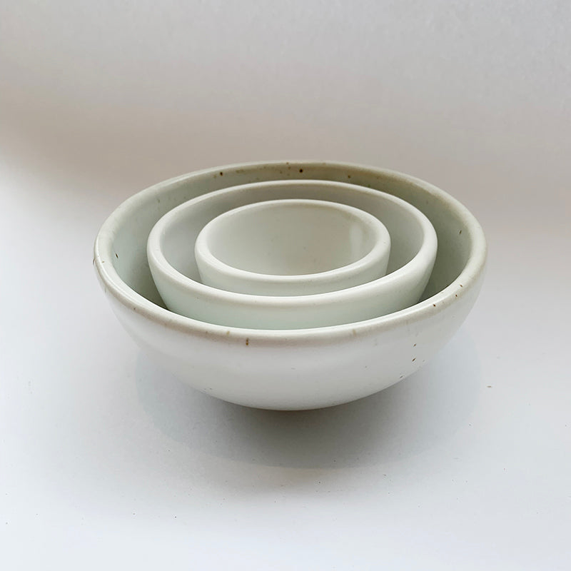 Ceramic Nesting Bowls (Straw)