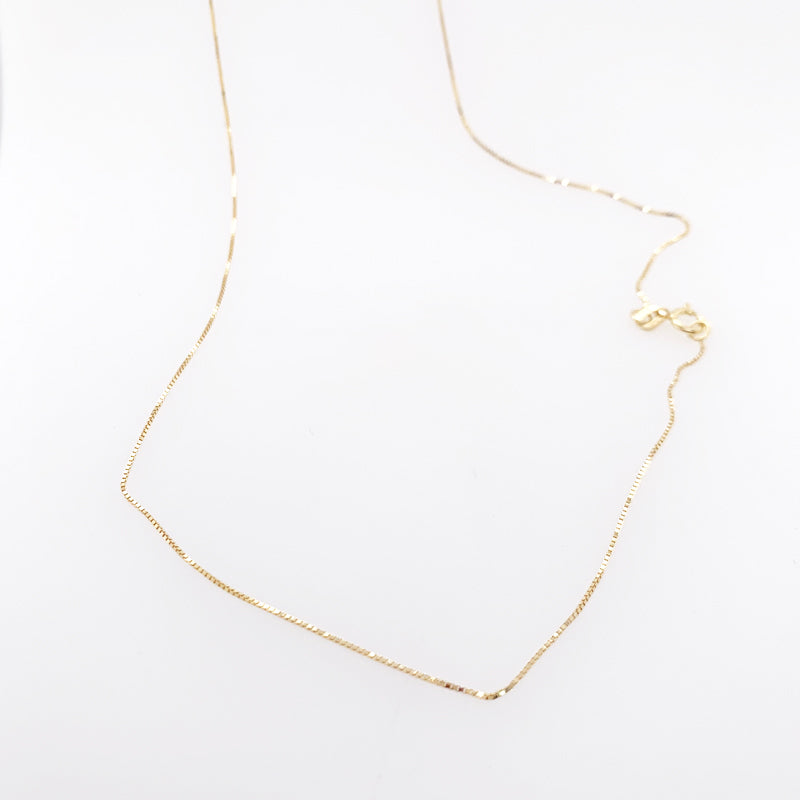 14k Super Fine Box Chain Necklace