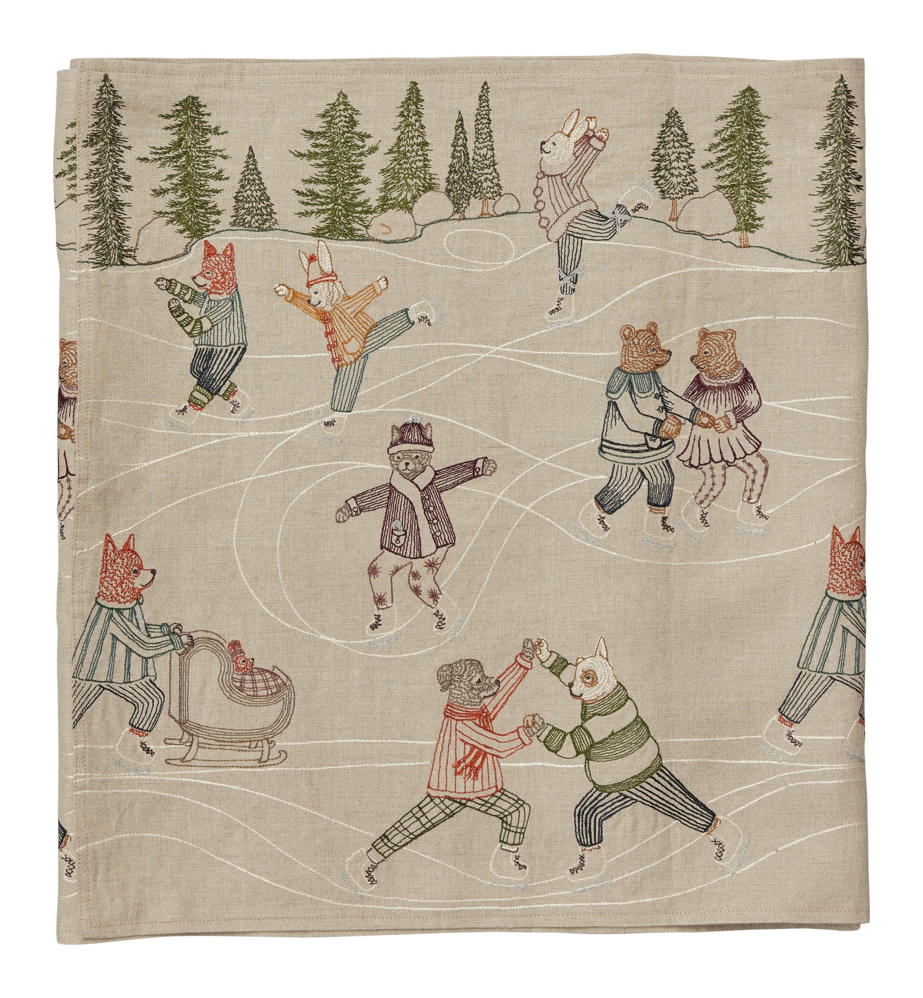 Ice Skaters Table Runner