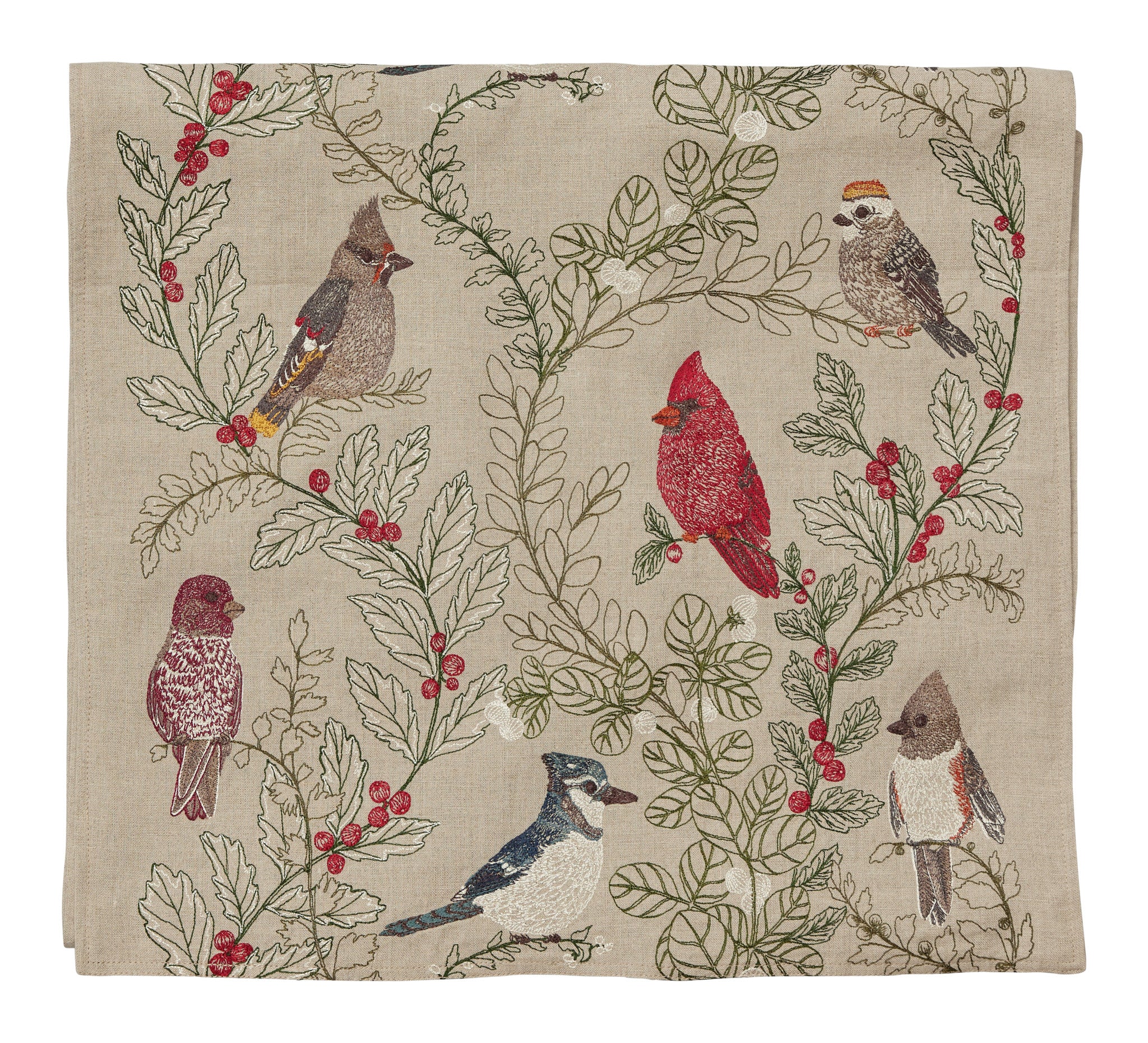 Winter Birds Table Runner