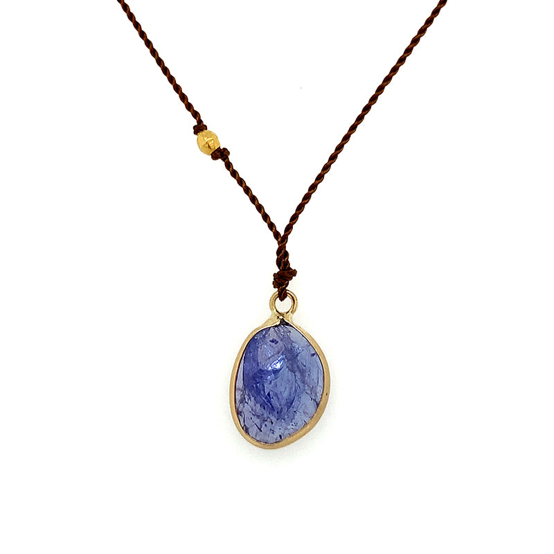 Tanzanite Bezel Necklace