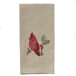 Red Cardinal Tea Towel