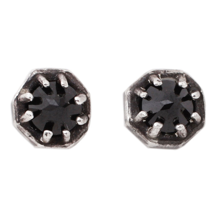 Tiny Octagonal Spinel Studs - KESTREL