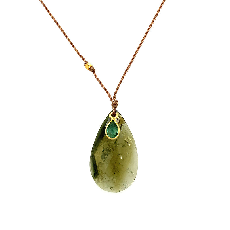 Tourmaline + Emerald Necklace