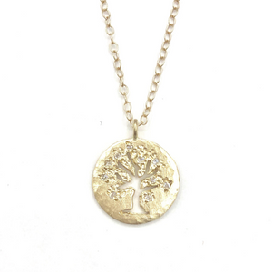 14k Tree Of Life Necklace