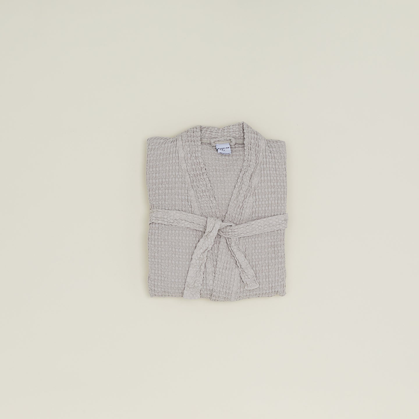 Waffle Bathrobe - Light Grey